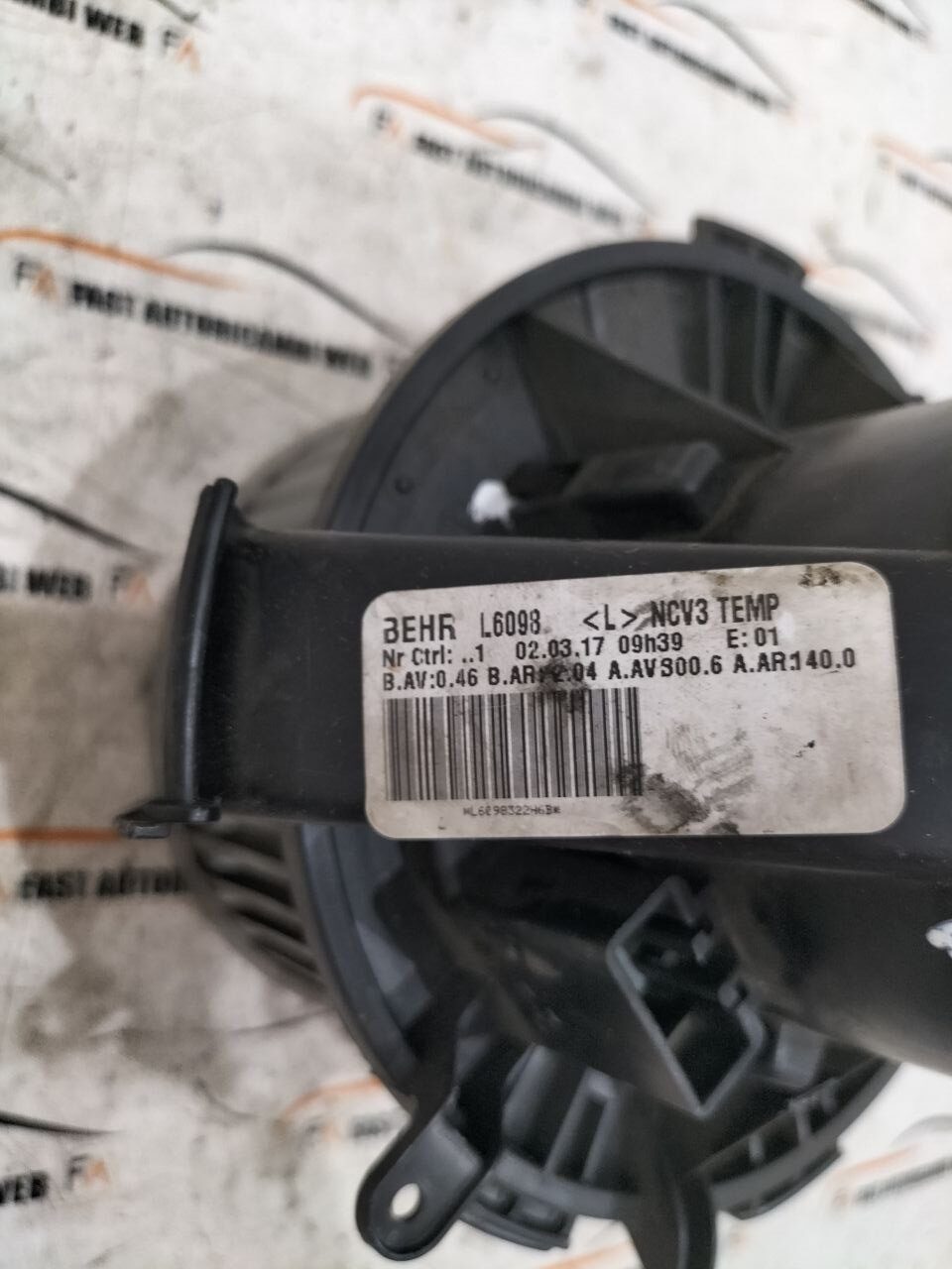 Ventola riscaldamento abitacolo Mercedes Sprinter W906 L6098 2 2