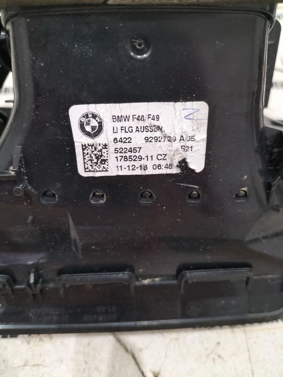 Bocchetta aria cruscotto sinistra BMW X1 F 48 178529-11 3 3