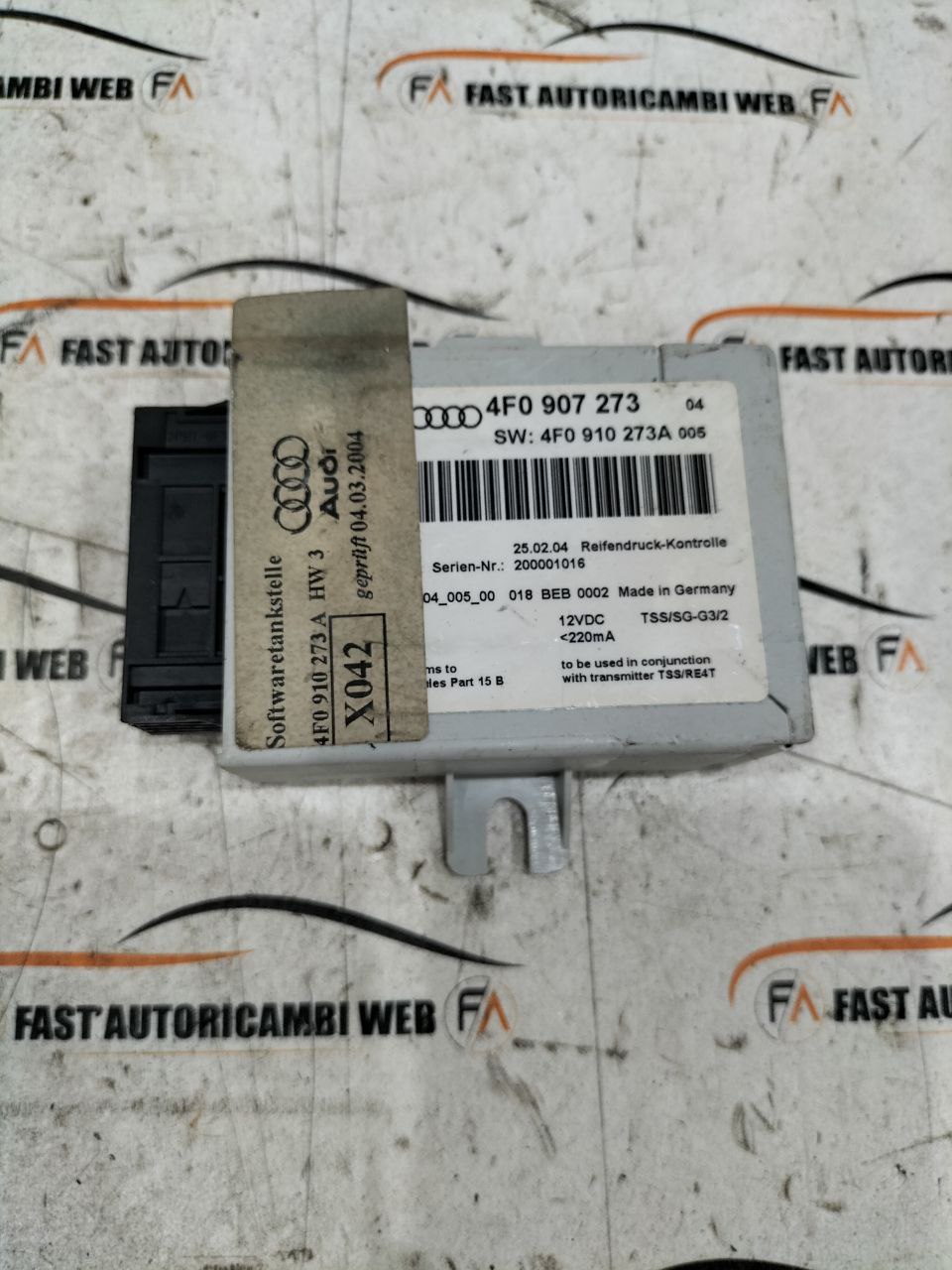 Centralina pressione pneumatici Audi A6 C6 4F0907273 1 1