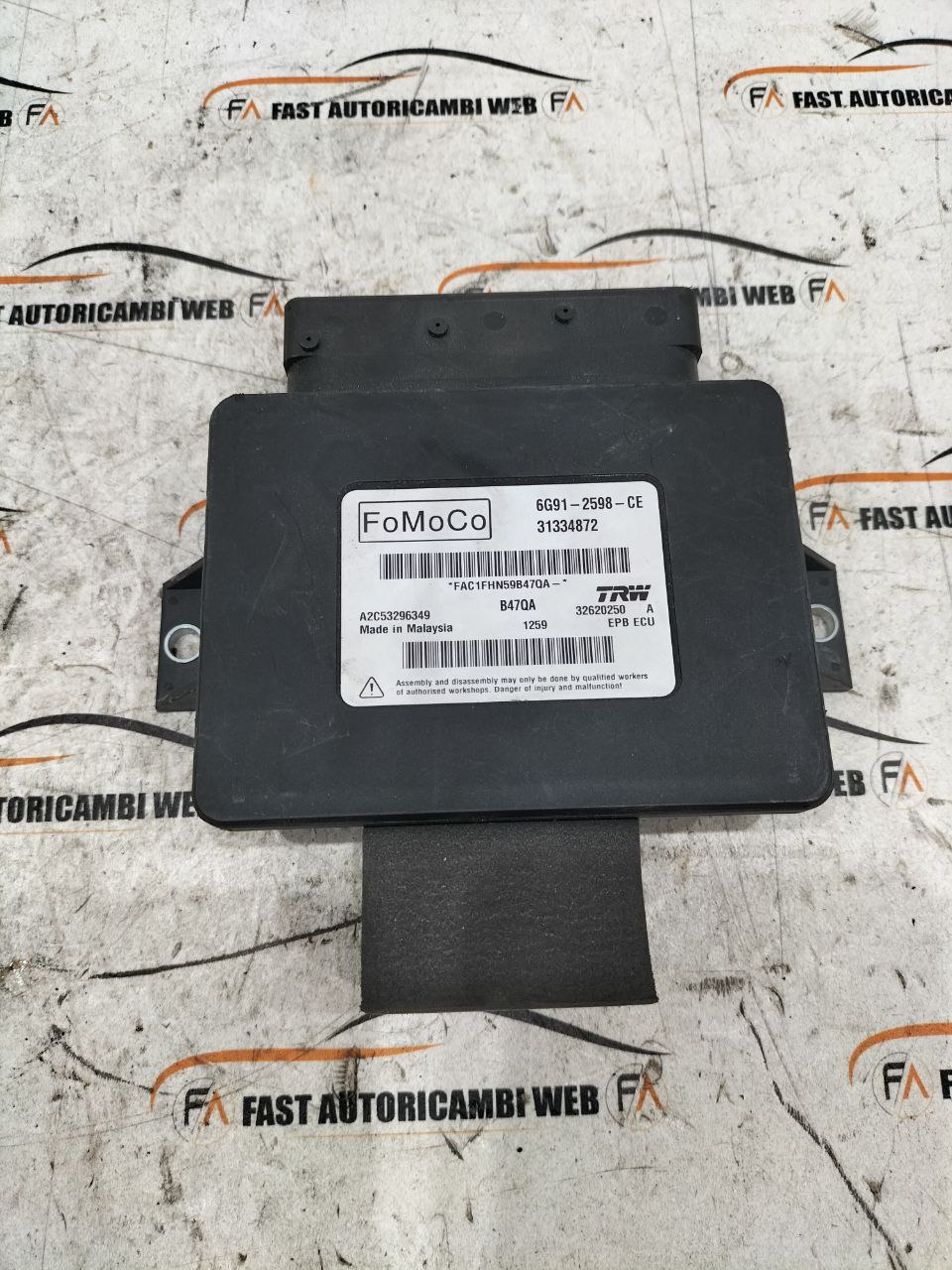 Centralina freno di stazionamento Volvo V60 6G91-2598 1 1