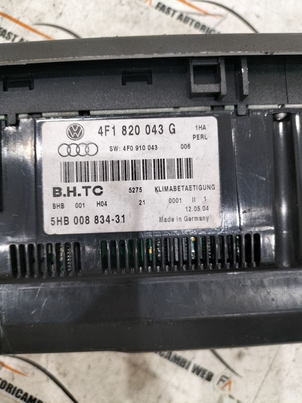 Comando clima Audi A6 C6 4F1820043G 6 6