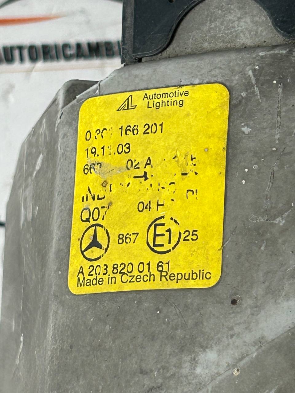 Faro anteriore sinistro Mercedes Classe C W203 (2000-2004) 0301166201 4 IMG_8450