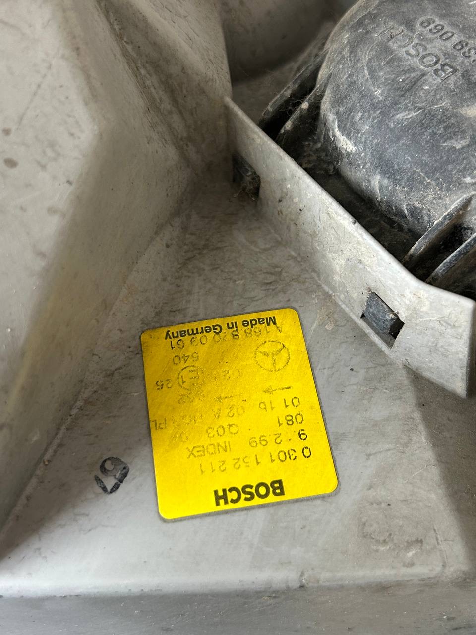 Faro anteriore sinistro Mercedes Classe A W168 (1997-04) A1688200961 6 IMG_8537