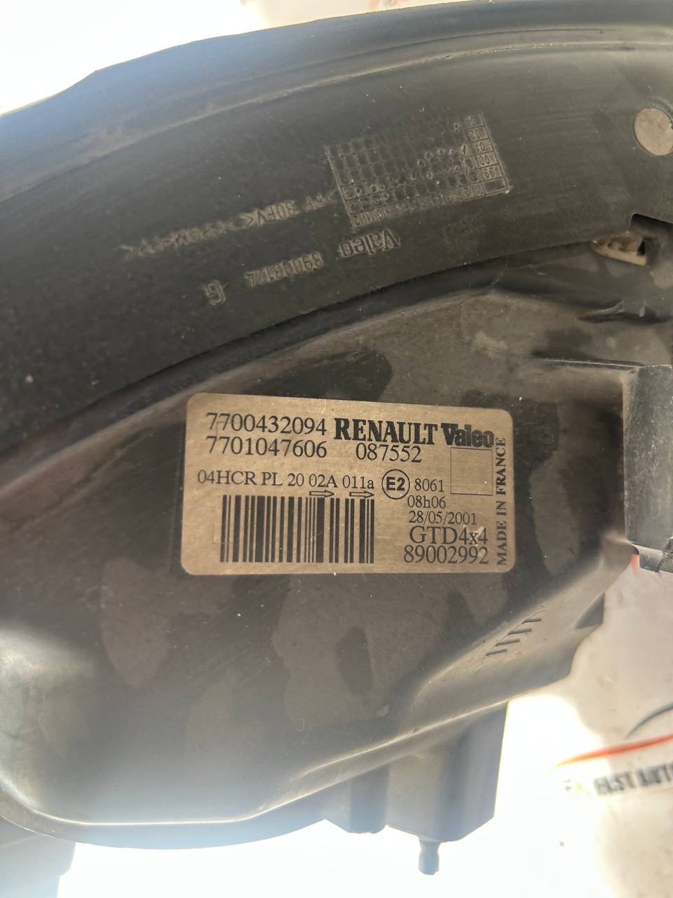 Faro anteriore sinistro Renault Scenic I/RX4 1999–2003 7700432094 3 IMG_8846