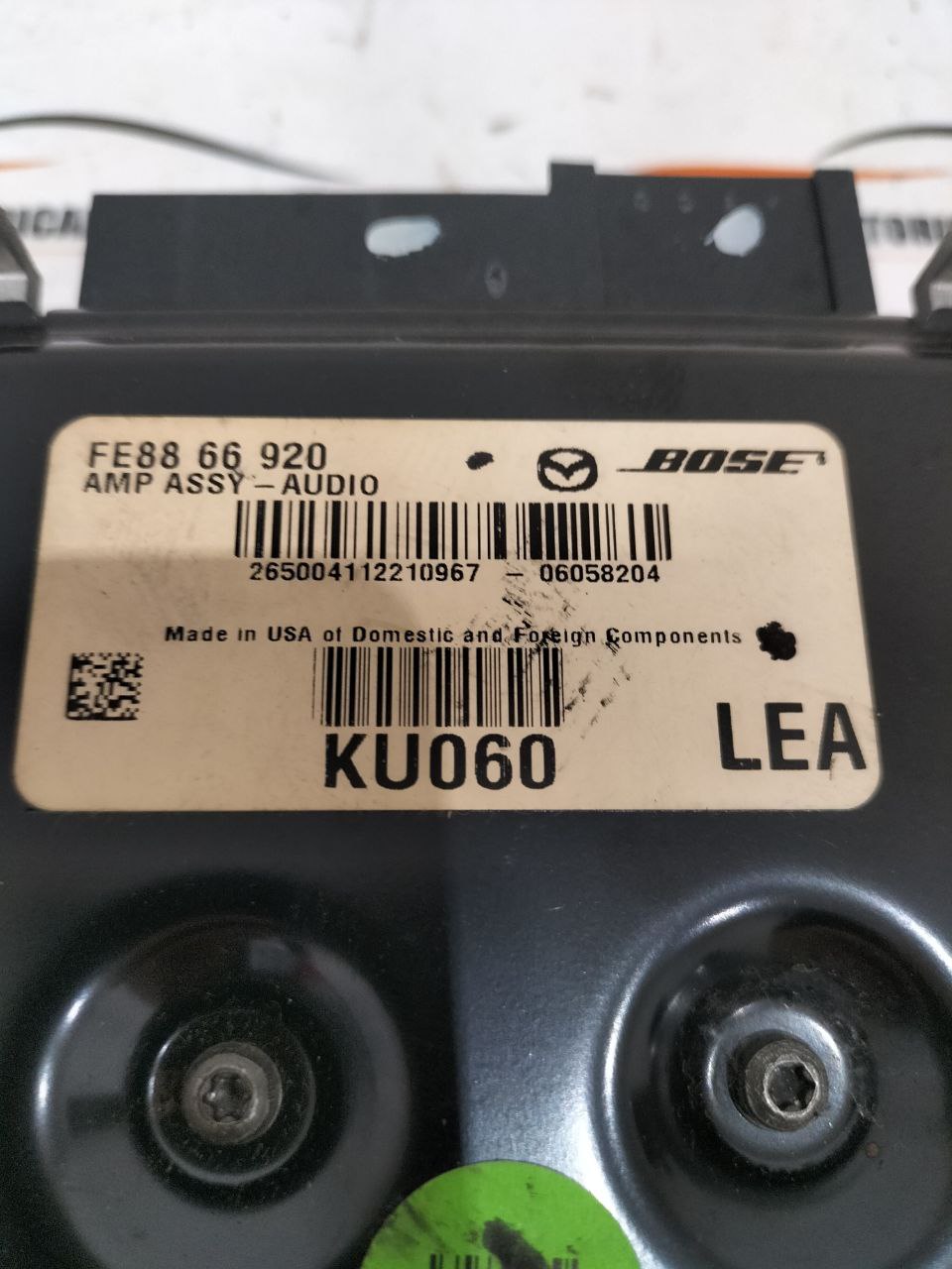 Centralina/Unità amplificatore autoradio Mazda RX-8 FE8866920 4 photo_2_2025-10-21_20-35-35