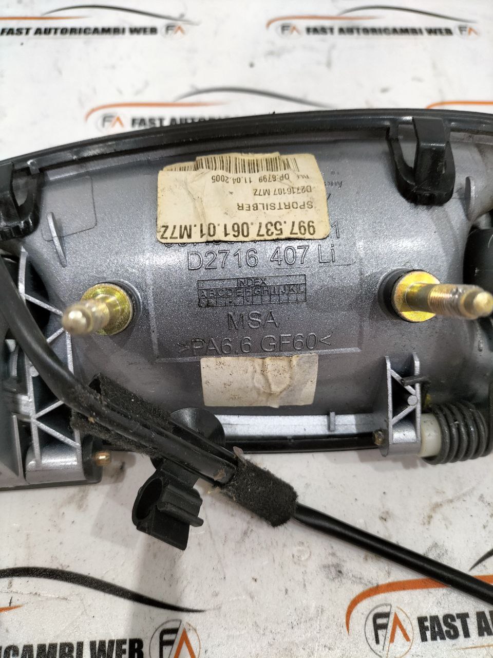 Maniglia esterna anteriore sinistra Porsche 911 997 99753706101 4 photo_4_2025-10-22_10-44-57