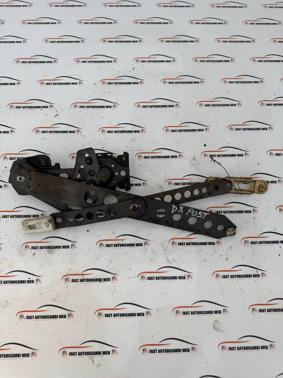 Meccanismo alzavetro posteriore destro Volkswagen Golf 1 155847272A 1 5906657923222408474