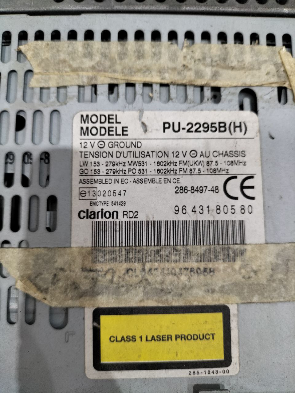 Autoradio Clarion Citroen C5 286-8497-48 2 photo_3_2026-01-26_10-35-28