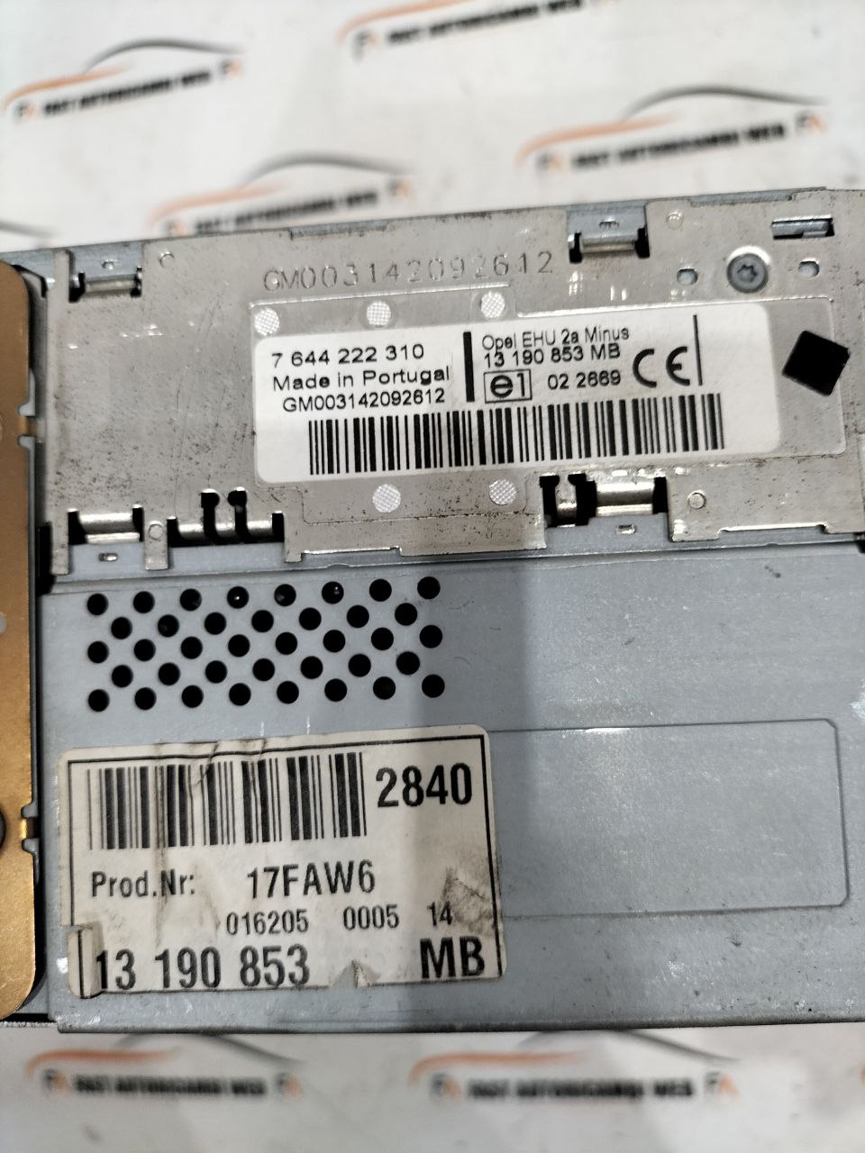 Autoradio Opel Meriva A 13190853 6 photo_5_2026-01-26_11-06-04
