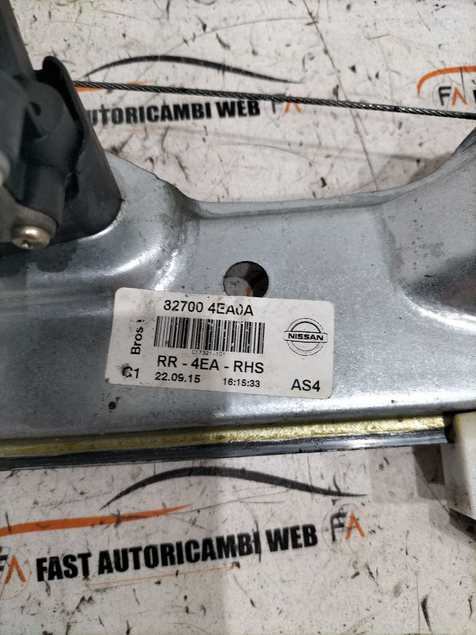 Alzacristalli / cremagliera posteriore destro Nissan Qashqai J11 827004EA0A 3 photo_2_2026-04-07_17-11-03