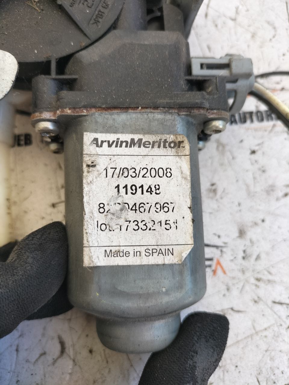 Meccanismo alzacristallo anteriore destro Renault Master 400738 4 photo_4_2026-06-09_17-09-46