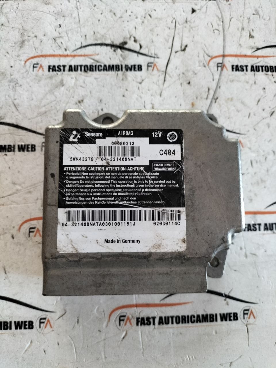Centralina airbag Alfa Romeo 156 5WK43278 1 photo_1_2026-07-06_17-03-44
