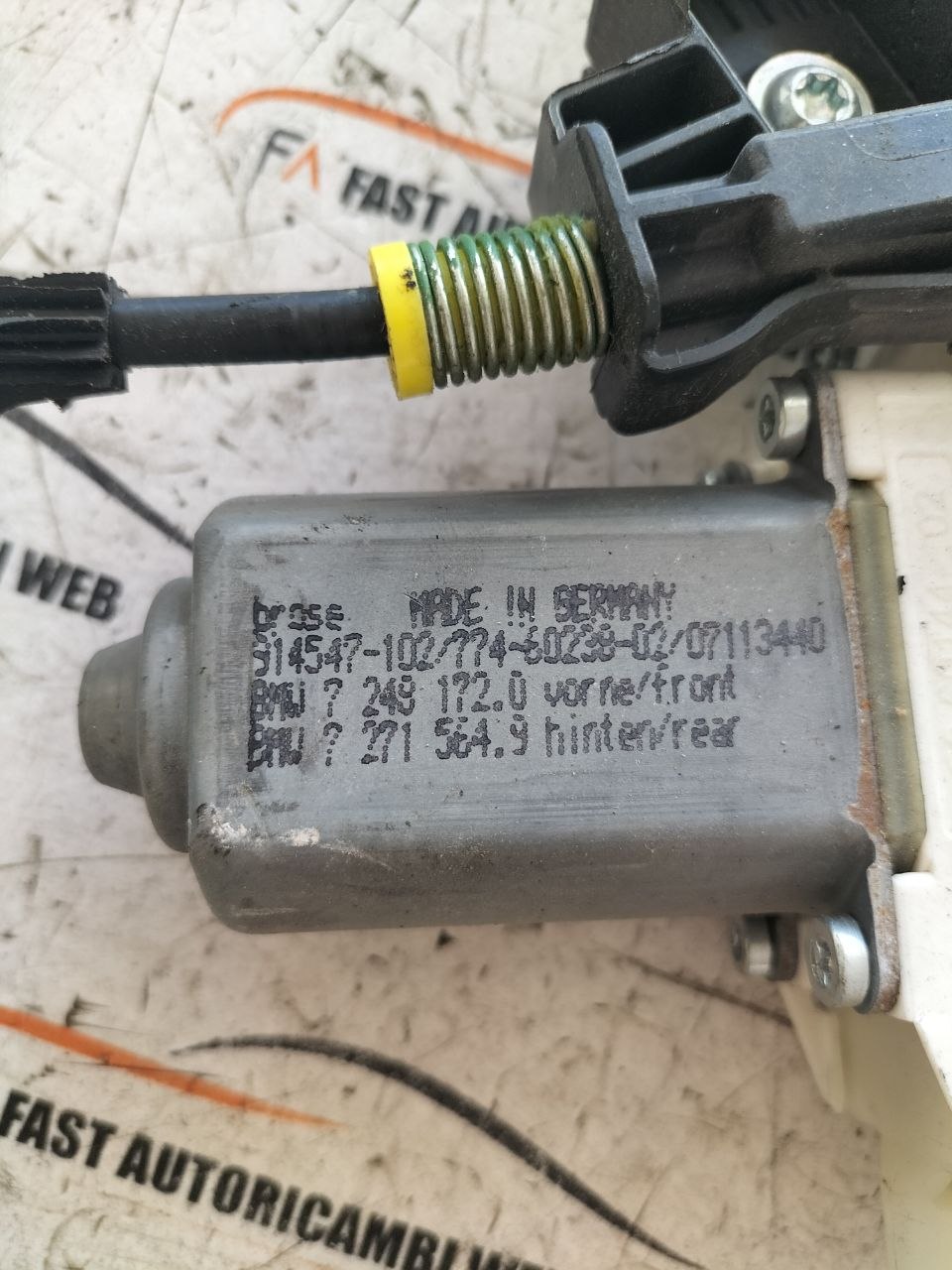 Meccanismo alzavetro anteriore destro BMW serie 5 F10 914547-102 3 photo_2_2026-07-14_17-12-37