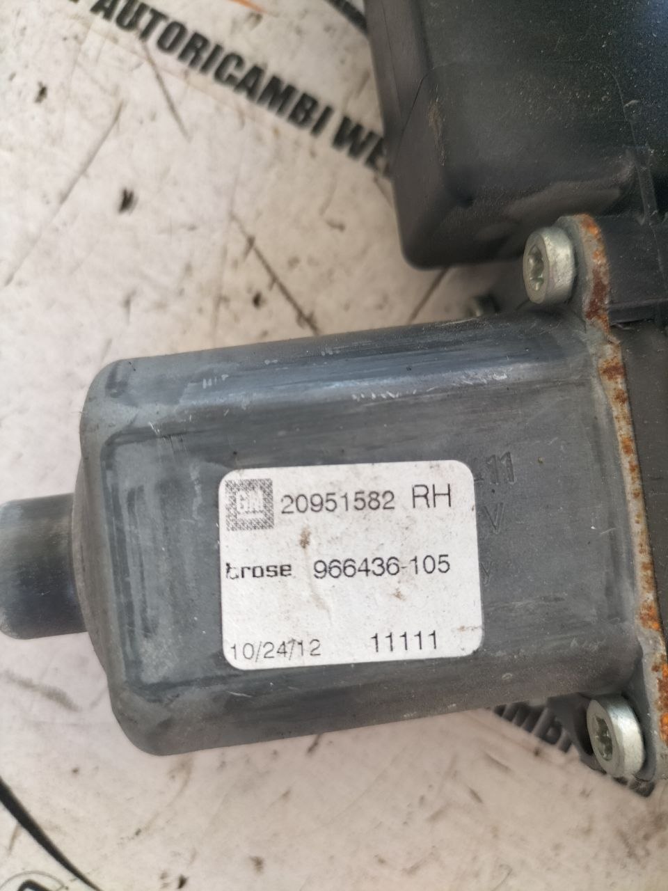 Meccanismo alzavetro anteriore destro Opel Zafira 966432-103 3 photo_3_2026-07-14_17-47-44