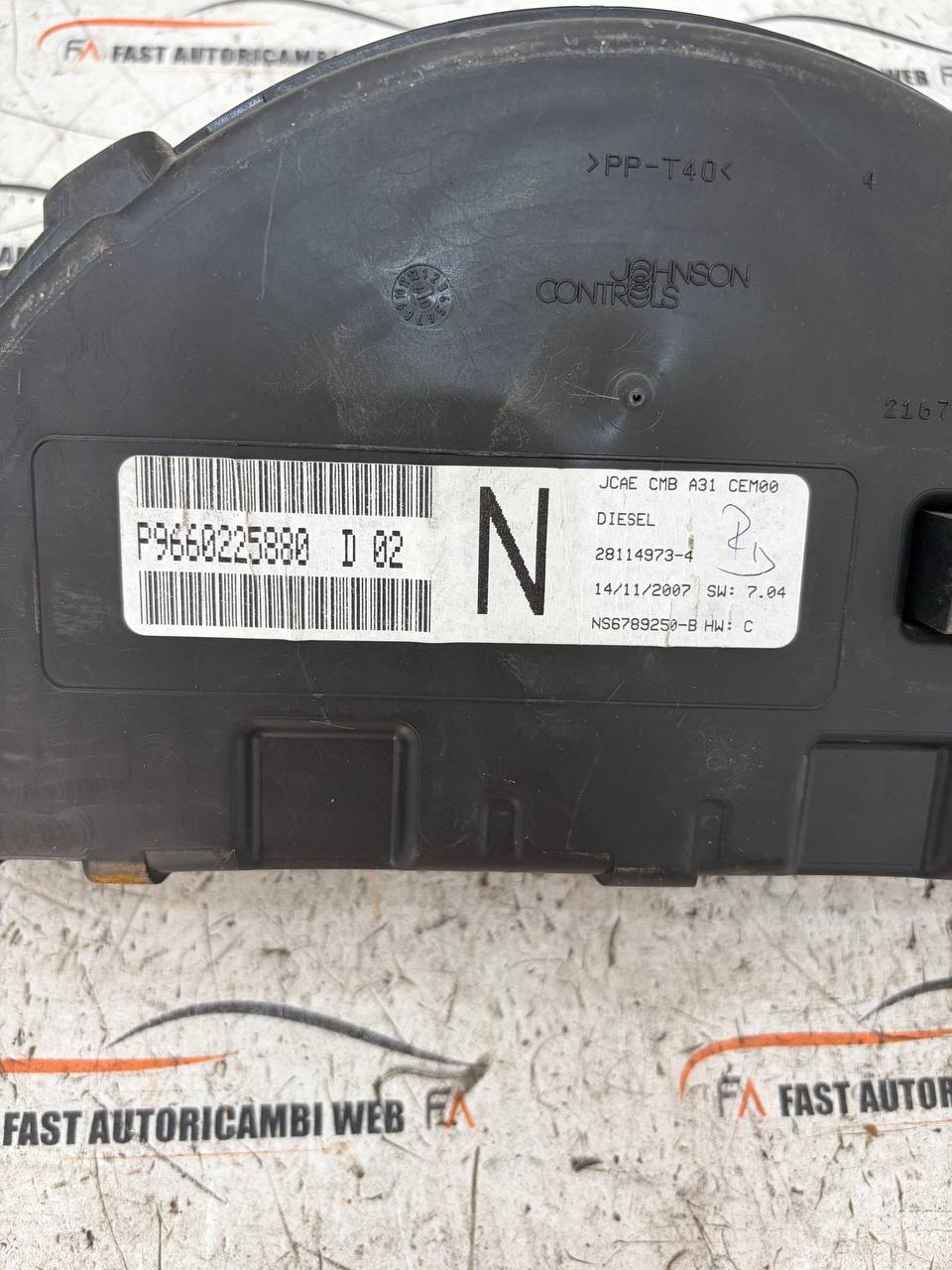 Quadro strumenti Citroen C3 1° serie P9660225880 4 photo_4_2026-09-25_20-07-34