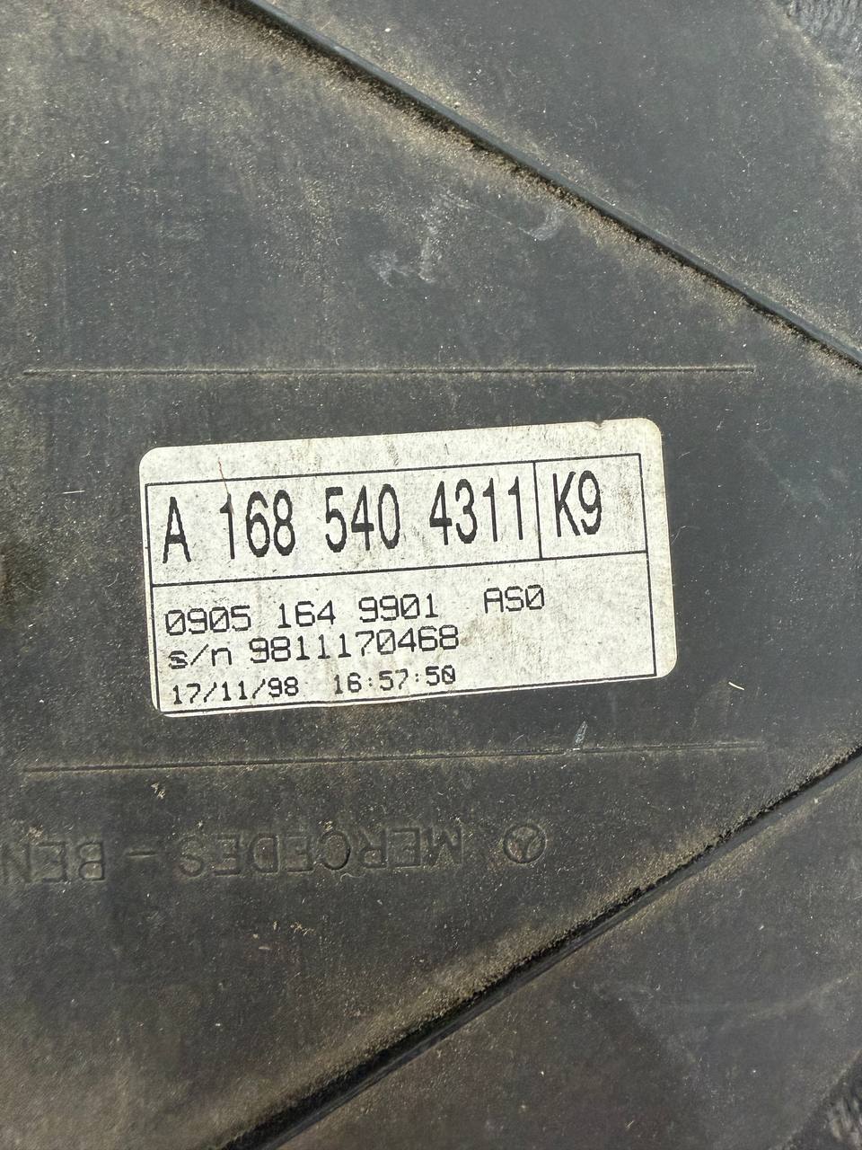 Quadro strumenti Mercedes Benz Classe A W168 A1685404311 7 photo_5_2026-09-24_19-34-08
