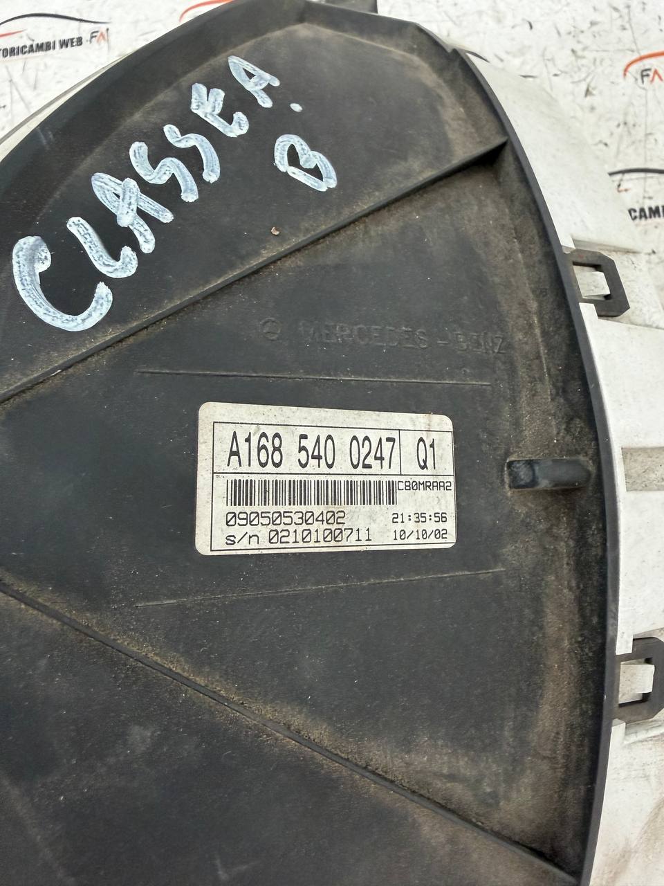 Quadro strumenti Mercedes Benz Classe A W168 A1685400247 7 photo_5_2026-09-25_20-26-48